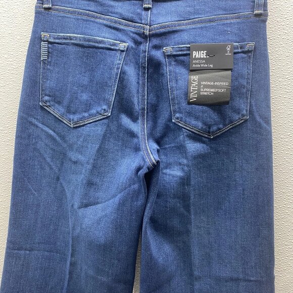Paige “Anessa” High-Waist Ankle Wide-Leg Jeans – Size 29x26 (NWT) - Picture 6 of 11